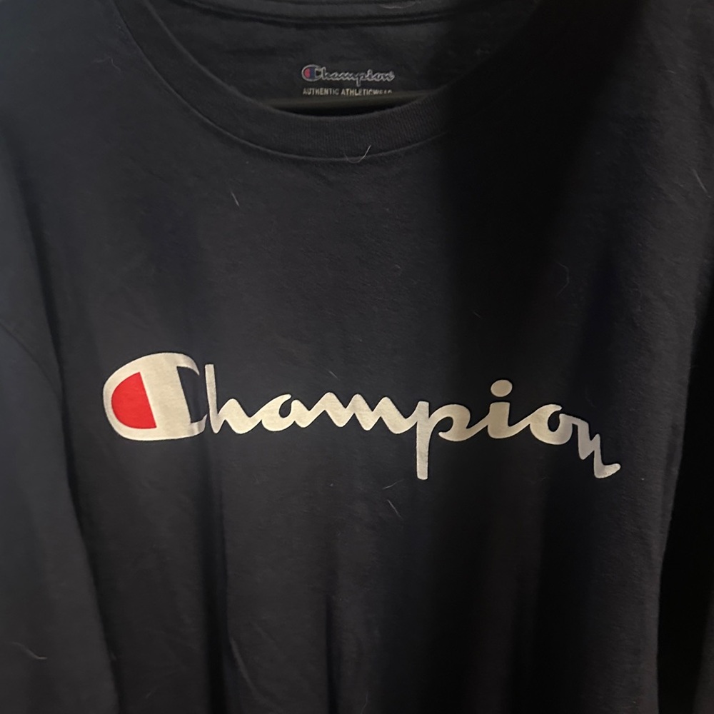Champion Black Long Sleeve Tee